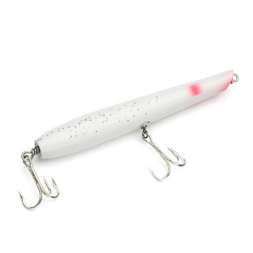 J and A Protran Metal Lip Danny Swimmer Wood Floating 7 Inch 3.5oz White