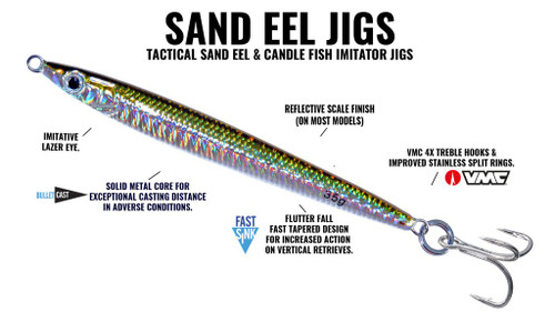 Hogy Sandeel Jig Olive 3.5" 1.25oz