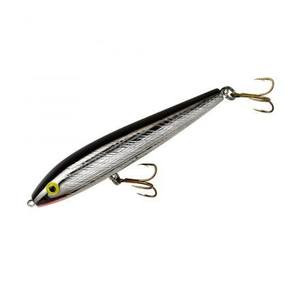 Rebel Jumpin Minnow Black Silver 4.5" 3/4oz T2001S