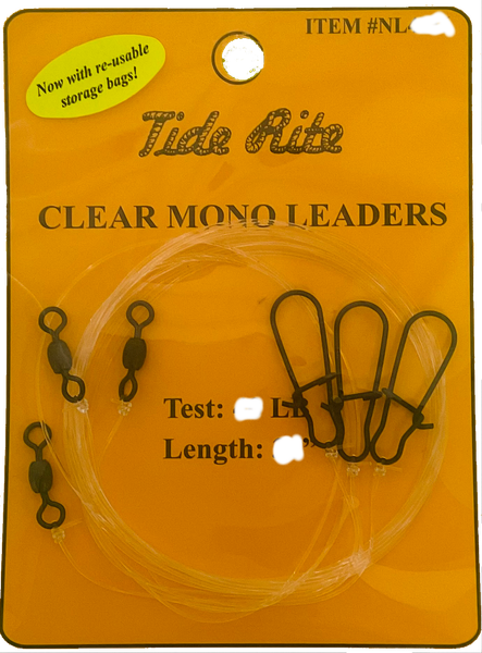 Tide Rite Monofilament Leaders 60lb 24 Inch (3 Pack)