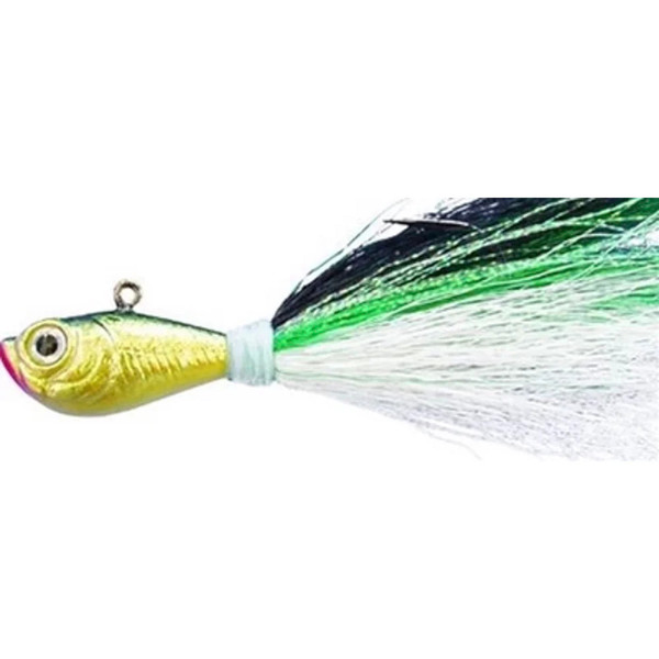 Spro Bucktail Jig  3 Ounce Green Shad
