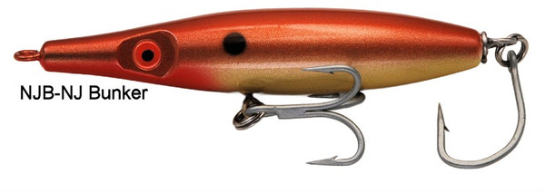 Super Strike Bullet Stubby Needlefish Lure - 5" 2.5oz Sinking Surf Plug NJ Bunker