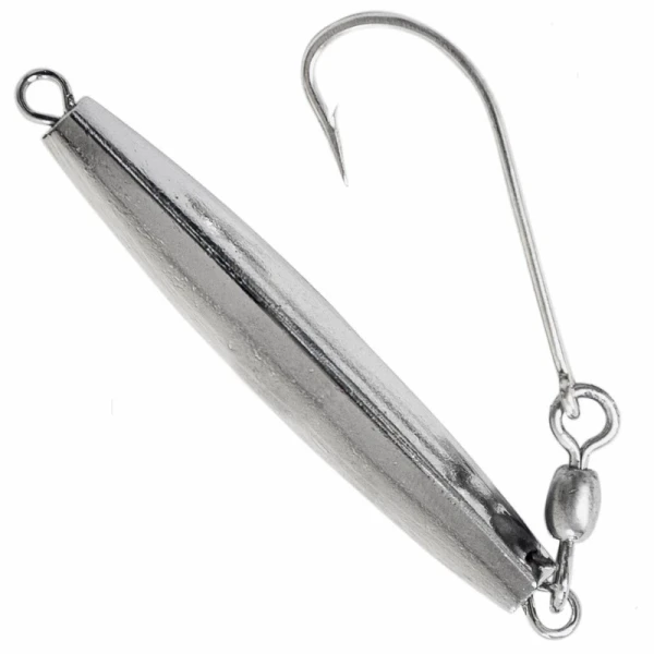 Tsunami Smooth Chrome Diamond Jig with Single Hook