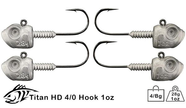 Lunker City Titan HD Jig Heads (4/0 Hook Size)