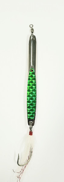 Deadly Dick Lure #2 Long Casting Green 1 3/8oz Bucktail Siwash