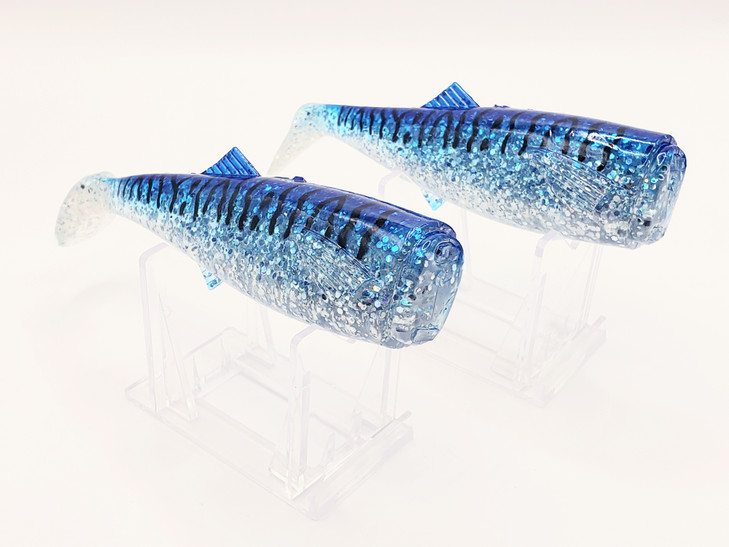 Canal Tackle® Canal Shad Replacement Tail 6" Blue Mack (5oz Shad Size) 2 Tails