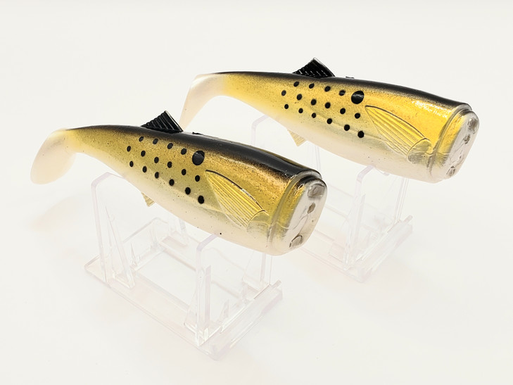 Canal Tackle® Canal Shad Replacement Tail 6" Bunker Pogy Menhaden (5oz Shad Size) 2 Tails