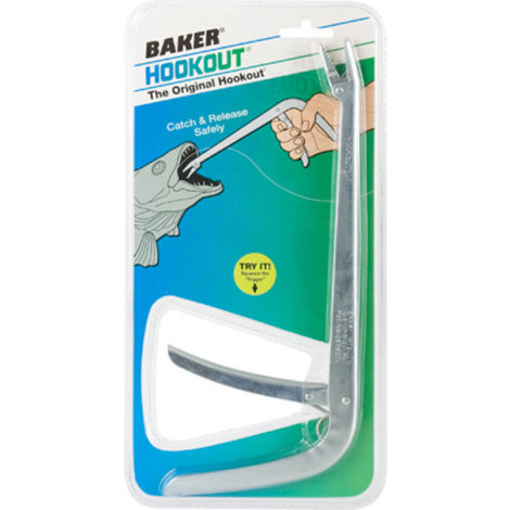 Baker Hookout Fish Hook Remover Zinc 9.5" 