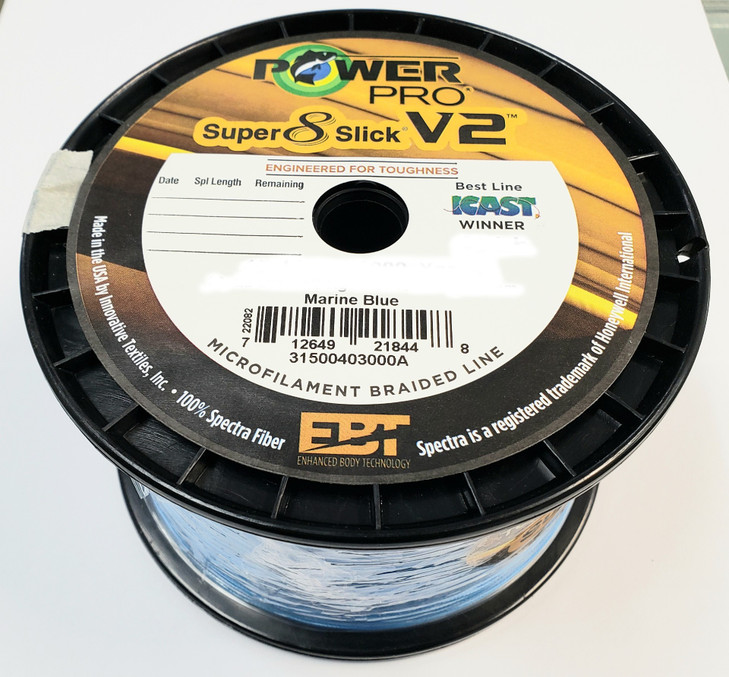Power Pro Super Slick V2 Braided Line 30# Marine Blue 3000 Yards