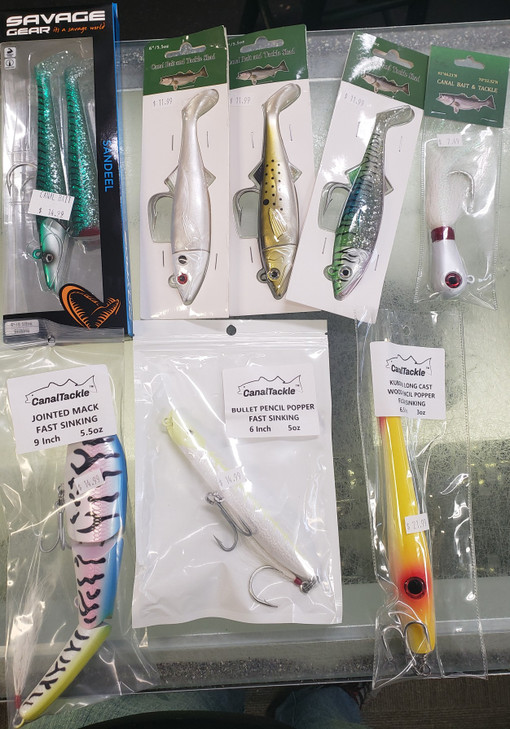 Best Cape Cod Canal Cheat Sheet Striped Bass Lures Package Set