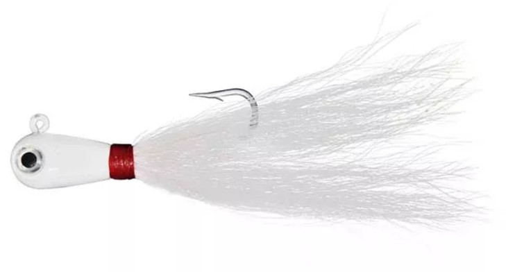 Canal Tackle® Canal Bucktail Jig Lure Sinking 5oz White
