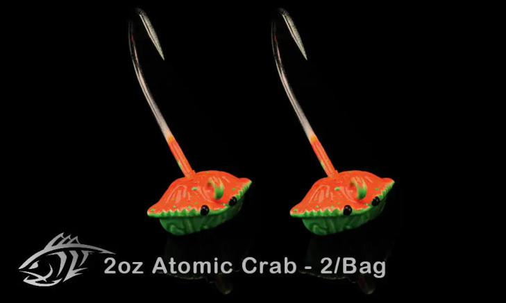 Lunker City Mr Crab Tog Jigs 2oz (2 Jigs) Atomic Crab