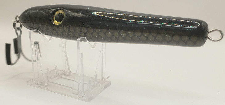 Koder Custom Long Cast Pencil 6 Inch 3oz Black Gold Scale Belly