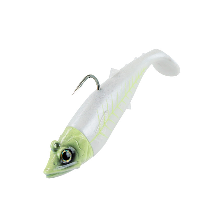 FishLab Mack Attack Soft Shad 6.5" 5.5oz Chartreuse Ghost