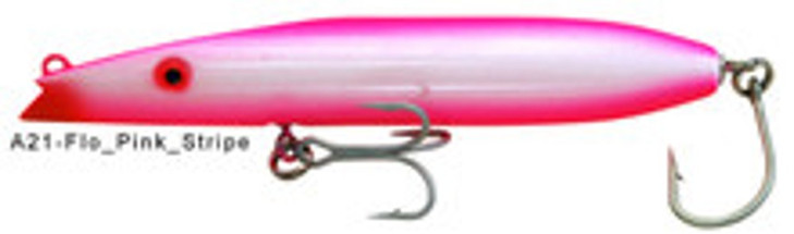Super Strike Lures Zig Zag Darter Flo Pink Stripe 6 5/8" 2 3/8 oz