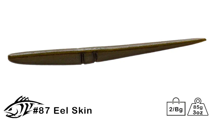Lunker City Sluggo Eel Skin 12" 2 Tails