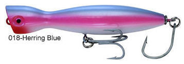 Super Strike Lures Little Neck Popper Herring Blue 6" 3oz