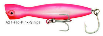 Super Strike Lures Little Neck Popper Flo Pink 6" 2.25oz