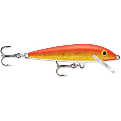 Rapala Original Floating F07 Lure 2.75" 1/8oz Gold Fluorescent Red