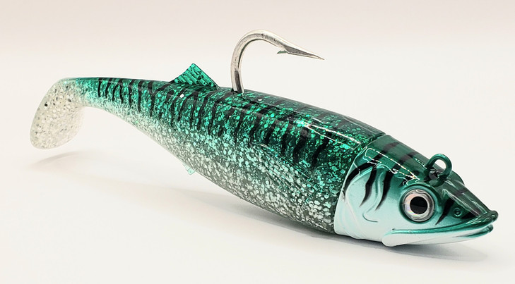 Canal Tackle® Canal Shad Fishing Lure Sinking Jig 5" 2oz Green Mack