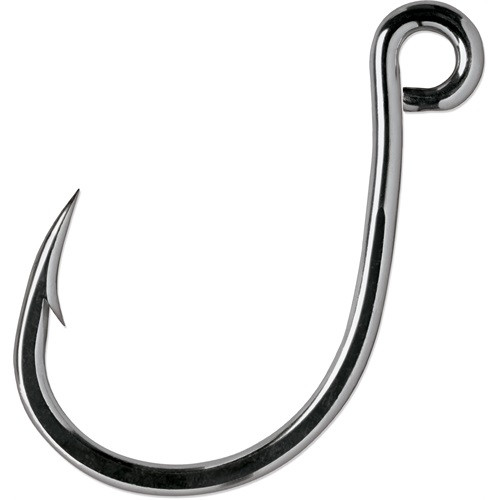 VMC lnline Single Saltwater Hooks 1/0 Coastal Black (8 Hooks)