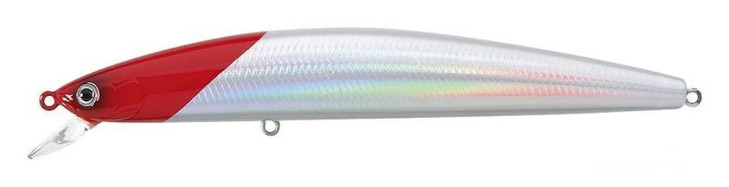 Daiwa SP Minnow Floating Laser Red Head White 6" 1 oz DSPM15F10