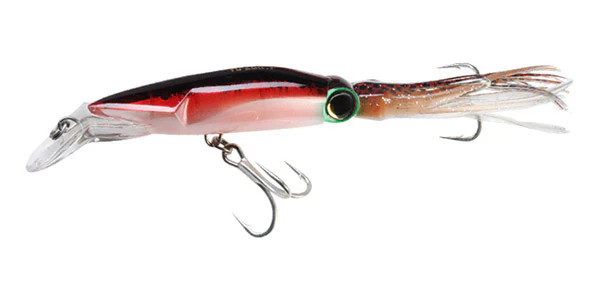YoZuri Hydro Squirt Squid Lure Floating 7.5" 1 3/8oz Red Devil