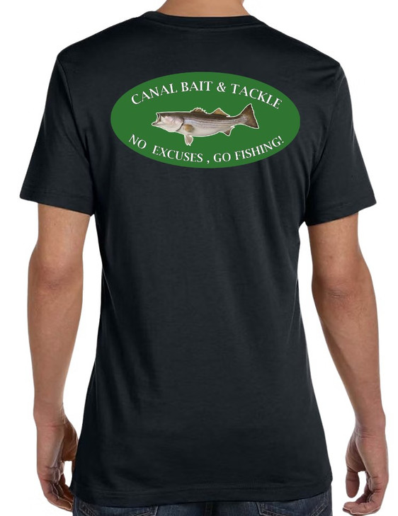Canal Bait and Tackle T Shirt Black Men's Medium