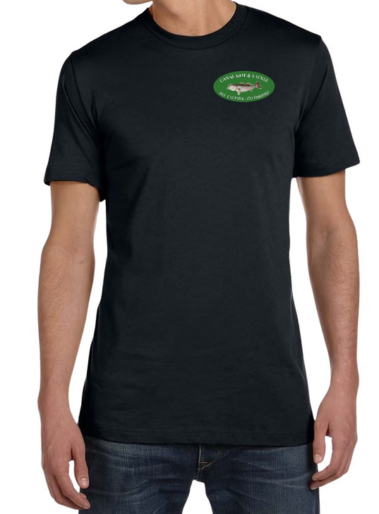 Canal Bait and Tackle T Shirt Black Men's Medium