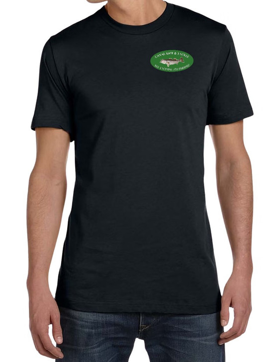 Canal Bait and Tackle T Shirt Black Men's Large