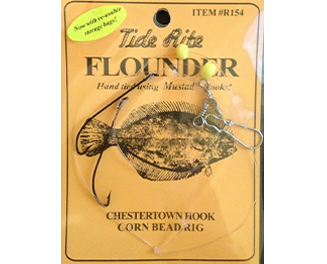 Tide Rite Flounder Yellow Corn Bead Hook Rig Setup R154 (Size 9 Hook)