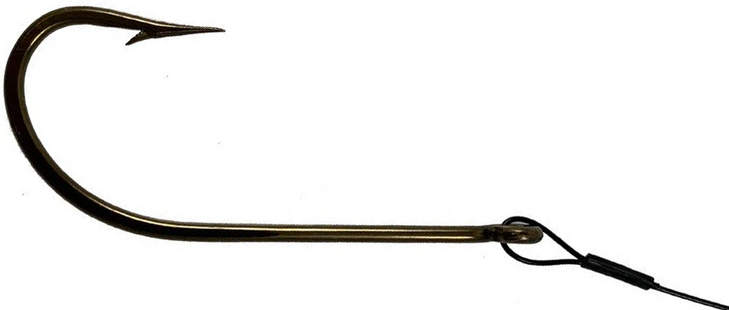 Tide Rite Bluefish Crimped Black Steel Line Hooks M503 (Size 6/0 Hook)