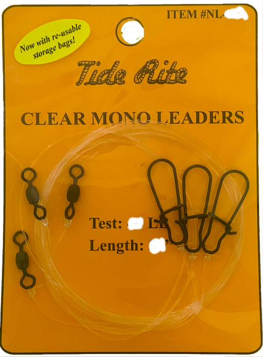 Tide Rite Monofilament Leaders 60lb 24 Inch (3 Pack)