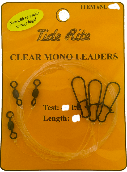 Tide Rite Monofilament Leaders 40lb 24 Inch (3 Pack)