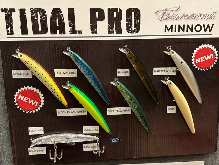 Tsunami Tidal Pro Minnow Floating Blue Mackerel 6" 1.25oz