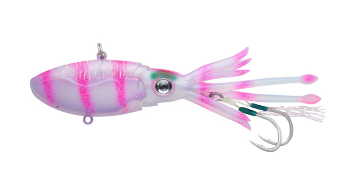 Nomad Lures Squidtrex™ 110 Vibe 4" - 1.75oz Pink Tiger