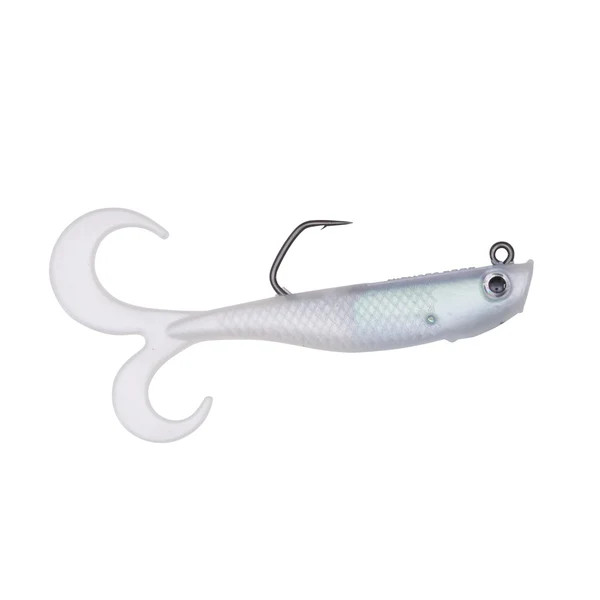 Hogy Slowtail Twin Tail Swimbait 3.5" 3/4oz Bone White