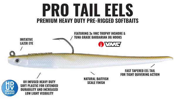 Hogy Sandeel Protail Swimbait 7.5" 2.25oz Olive Green