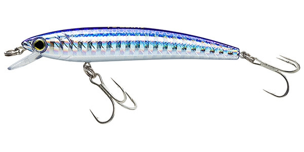 Yozuri Pins Minnow Floating Lure 3.5" 1/4oz Silver Blue