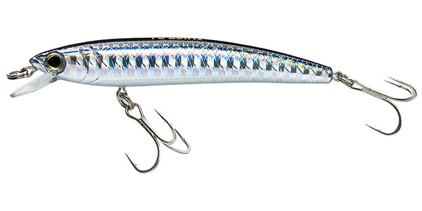 Yozuri Pins Minnow Floating Lure 3.5" 1/4oz Silver Black