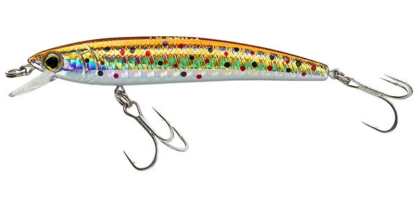 Yozuri Pins Minnow Floating Lure 2.75" 1/8oz Brown Trout