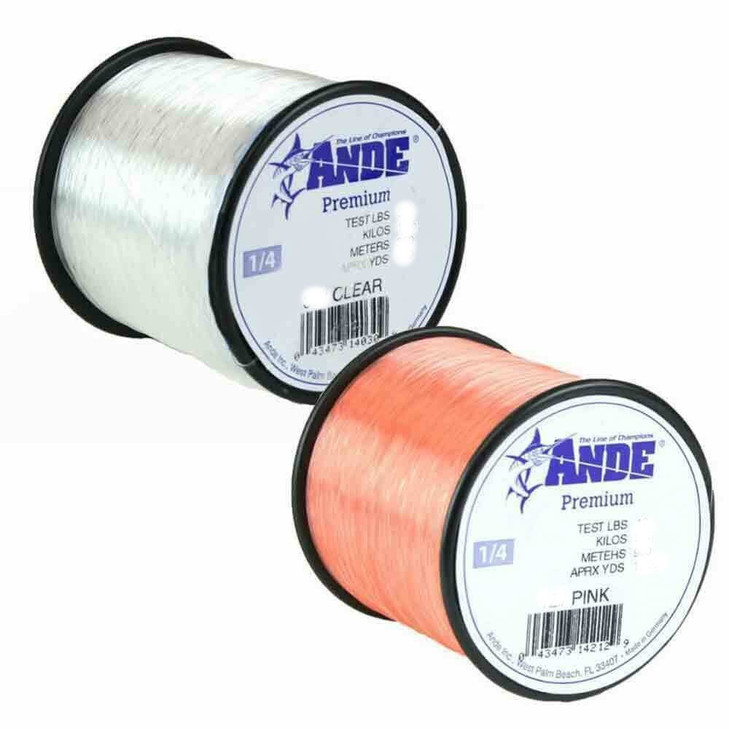 Ande Premium Monofilament Line Clear 30lb 400yds (1/4 Spool)