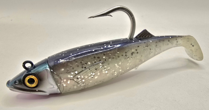 Canal Tackle® Canal Shad Fishing Lure Sinking Jig 5" 2oz Silver Herring