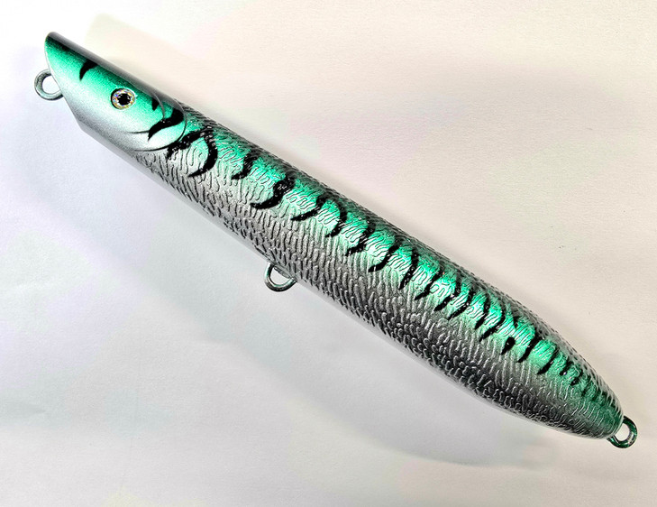 Canal Tackle® Canal Bullet Lure Beach Surf Pencil Popper 6" 2.5oz Mackerel (Unrigged)