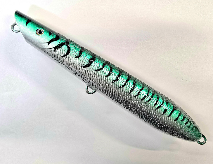 Canal Tackle® Canal Bullet Lure Beach Surf Pencil Popper 6" 5oz Mackerel (Unrigged)