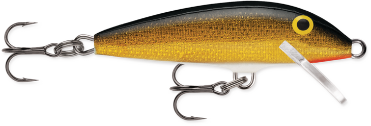 Rapala Original Floating F05 Lure 2" 1/16oz Gold