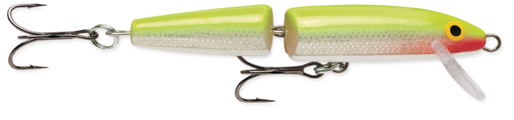 Rapala Jointed Floating J11 Lure 4 3/8" 5/16oz Silver Fluorescent Chartreuse