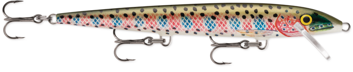 Rapala Original Floating F13 Lure 5.25" 1/4oz Rainbow Trout