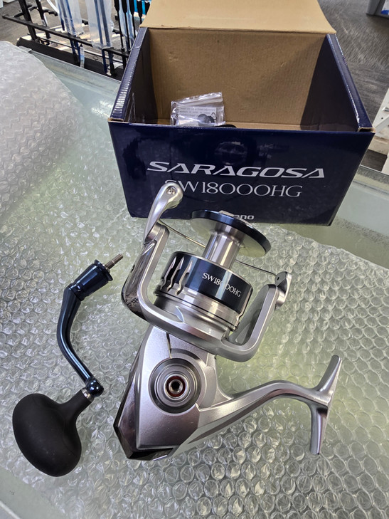 Used Shimano Saragosa SW A Spinning Reel 18000