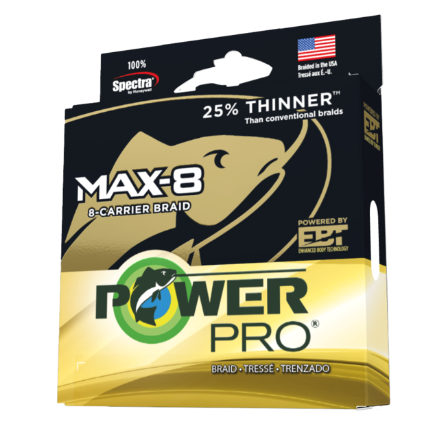 Power Pro Max 8 Braid 65lb White 300 Yards 33800650300W